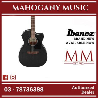Ibanez PC14MHCE-WK Performance Series Acoustic Electric Guitar, Weathered Black Open Pore