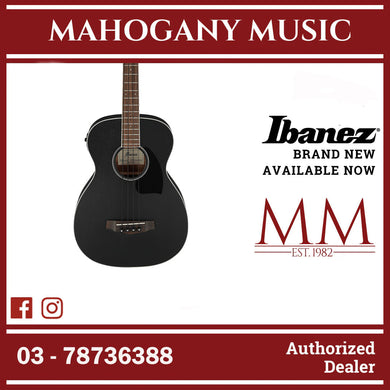 Ibanez PCBE14MH-WK Performance Series Acoustic Electric Bass, Weathered Black Open Pore