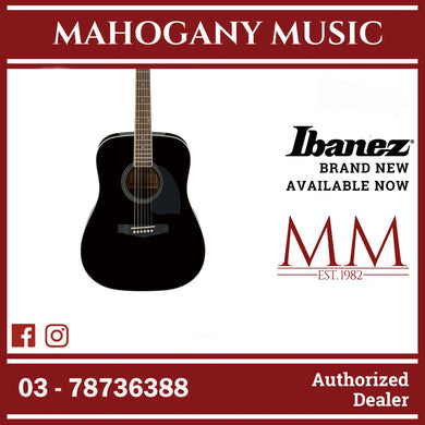 Ibanez PF15-BK Performance Series Dreadnought Acoustic Guitar, Black High Gloss