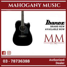 Ibanez PF15ECE-BK Performance Series Acoustic Electric Guitar, Black High Gloss