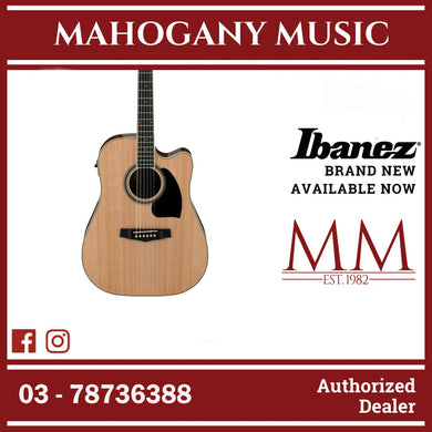Ibanez PF15ECE-NT Performance Series Acoustic Electric Guitar, Natural High Gloss