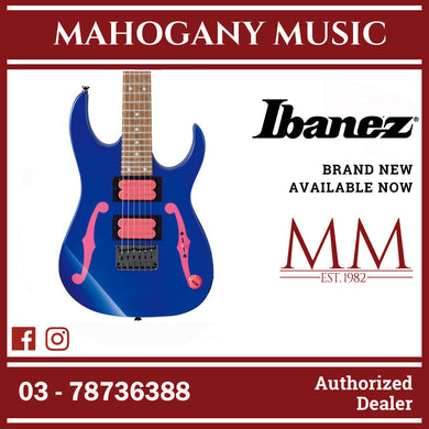 Ibanez PGMM11-JB Paul Gilbert Signature PGM miKro Series Electric Guitar, Jewel Blue