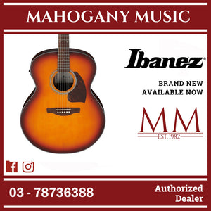 Ibanez PJ50E-OAH Performance Series Acoustic Electric Guitar, Open Pore Vintage Amber Sunburst
