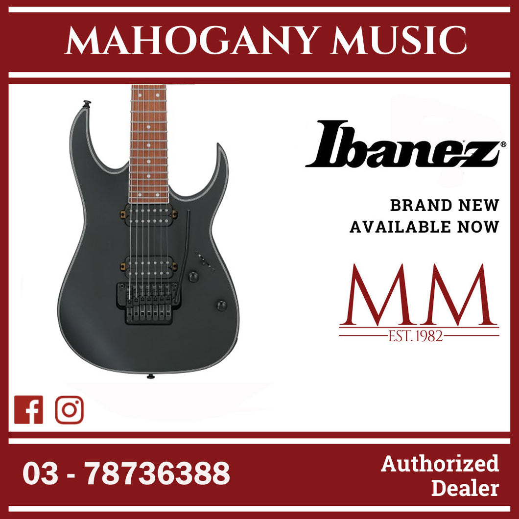 Ibanez RG7420EX-BKF RG Standard Series 7 String Electric Guitar, Black Flat