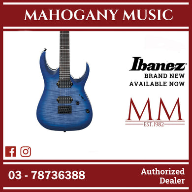 Ibanez RGA42FM-BLF RGA Standard Series Electric Guitar, Blue Lagoon Burst Flat