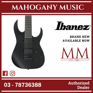 Ibanez RGIXL7-BKF RG Series 7-Strings Electric Guitar, Black Flat