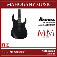 Ibanez RGRTB621-BKF RG Iron Label Series Electric Guitar, Black Flat
