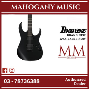 Ibanez RGRTB621-BKF RG Iron Label Series Electric Guitar, Black Flat