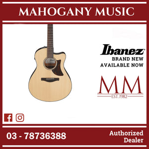 Ibanez AAM300CE-NT Advanced Acoustic Series Acoustic Electric Guitar, Natural High Gloss