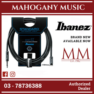 Ibanez SI10L Guitar Cable, Straight/Right Angle Plug