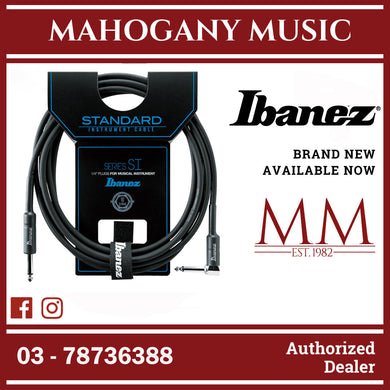 Ibanez SI10L Guitar Cable, Straight/Right Angle Plug