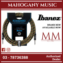 Ibanez SI20-CGR Woven Guitar Cable, 2 Straight Plugs, Camouflage Green, 20ft