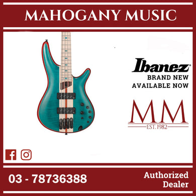 Ibanez SR1425B-CGL SR Premium Series 5 String Electric Bass, Caribbean Green Low Gloss