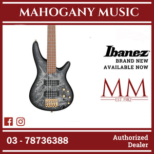 Ibanez SR305EDX-BZM SR Standard Series 5 String Electric Bass, Black Ice Frozen Matte