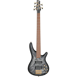 Ibanez SR305EDX-BZM SR Standard Series 5 String Electric Bass, Black Ice Frozen Matte