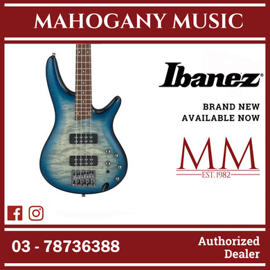 Ibanez SR400EQM-SCB SR Series Electric Bass, Stained Cosmic Blue Starburst