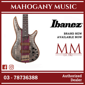 Ibanez SR5CMDX-BIL SR Series 5-String Electric Bass, Black Ice Low Gloss