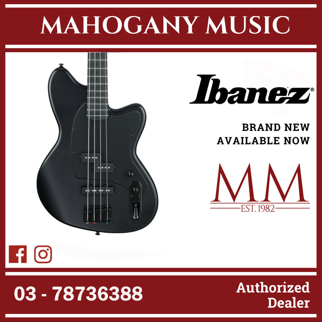 Ibanez TMB420B-BKF Talman Bass Standard Series Electric Bass, Black Flat