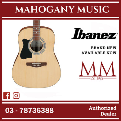 Ibanez V50LNJP-OPN Jampack Series Left-Handed Acoustic Guitar Package, Open Pore Natural