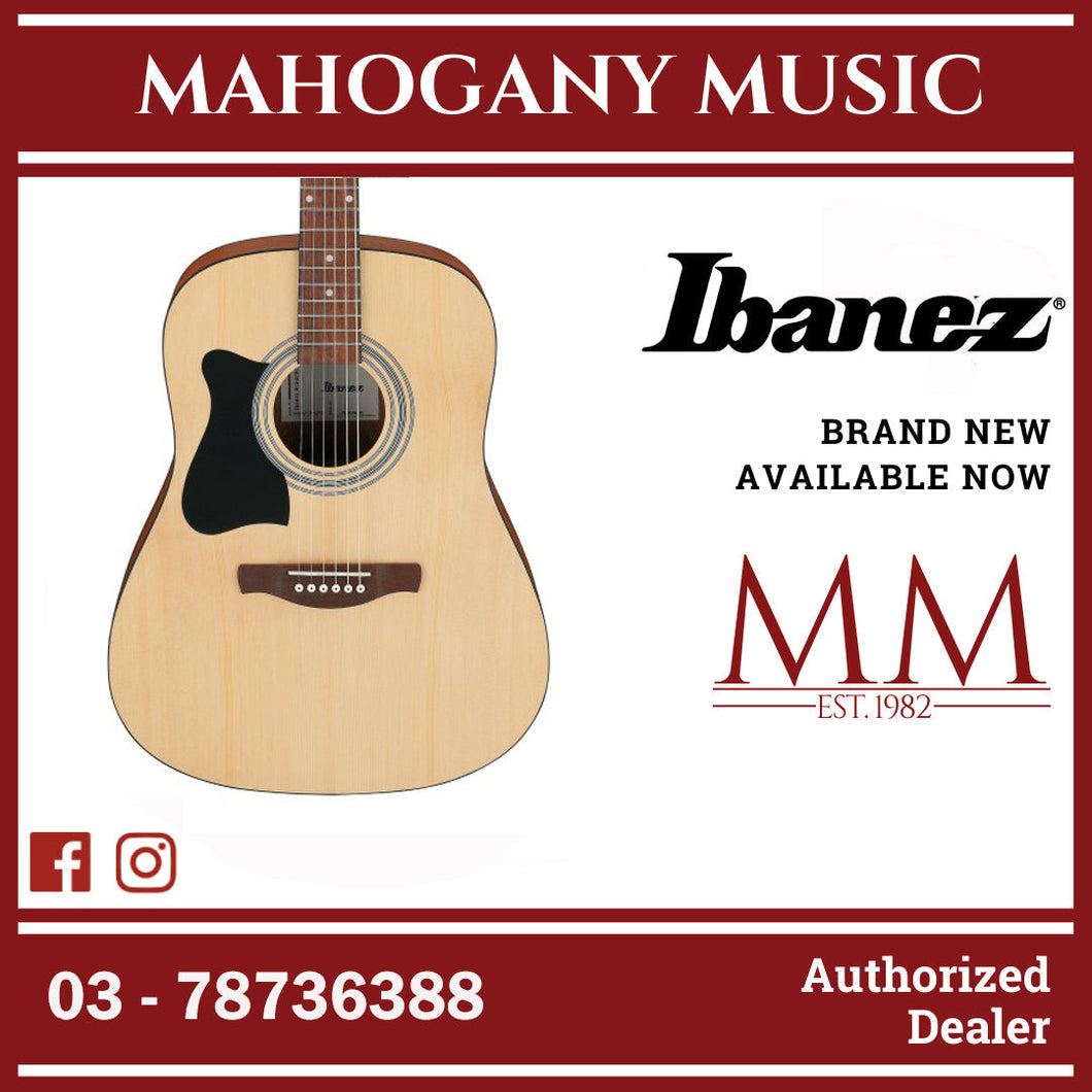 Ibanez V50LNJP-OPN Jampack Series Left-Handed Acoustic Guitar Package, Open Pore Natural