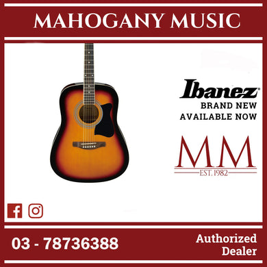 Ibanez V50NJP-VS Jampack Series Acoustic Guitar Package, Vintage Sunburst High Gloss