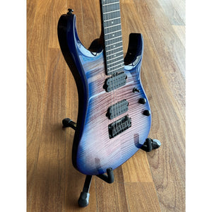 Sterling JP157DFM-PNB-E2-WB John Petrucci Signature 7 String Electric Guitar, Purple Nebula