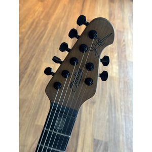 Sterling JP157DFM-PNB-E2-WB John Petrucci Signature 7 String Electric Guitar, Purple Nebula