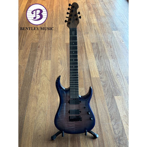 Sterling JP157DFM-PNB-E2-WB John Petrucci Signature 7 String Electric Guitar, Purple Nebula