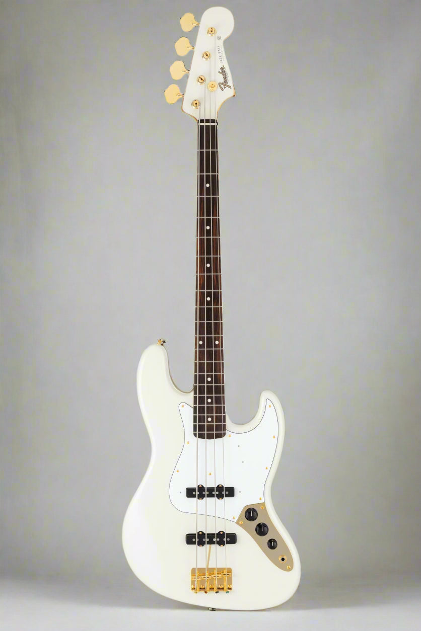 [PREORDER] Fender Japan Traditional 2025 Collection 60s Jazz Bass Guitar, RW FB, White Pearl
