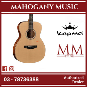 Kepma A1-OM Series Solid Sitka Spruce Top, Side & Back Solid Mahagony OM Body Acoustic Guitar w Case ( A1OM / A1-OM-N )