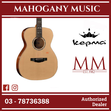 Kepma A1e-OM Series Solid Sitka Spruce Top OM Body Acoustic Guitar , LR Baggs Stage Pro Anthem Pickup w Case A1e-OM-N