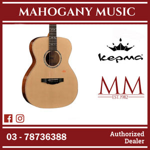 Kepma A1e-OM Series Solid Sitka Spruce Top OM Body Acoustic Guitar , LR Baggs Stage Pro Anthem Pickup w Case A1e-OM-N