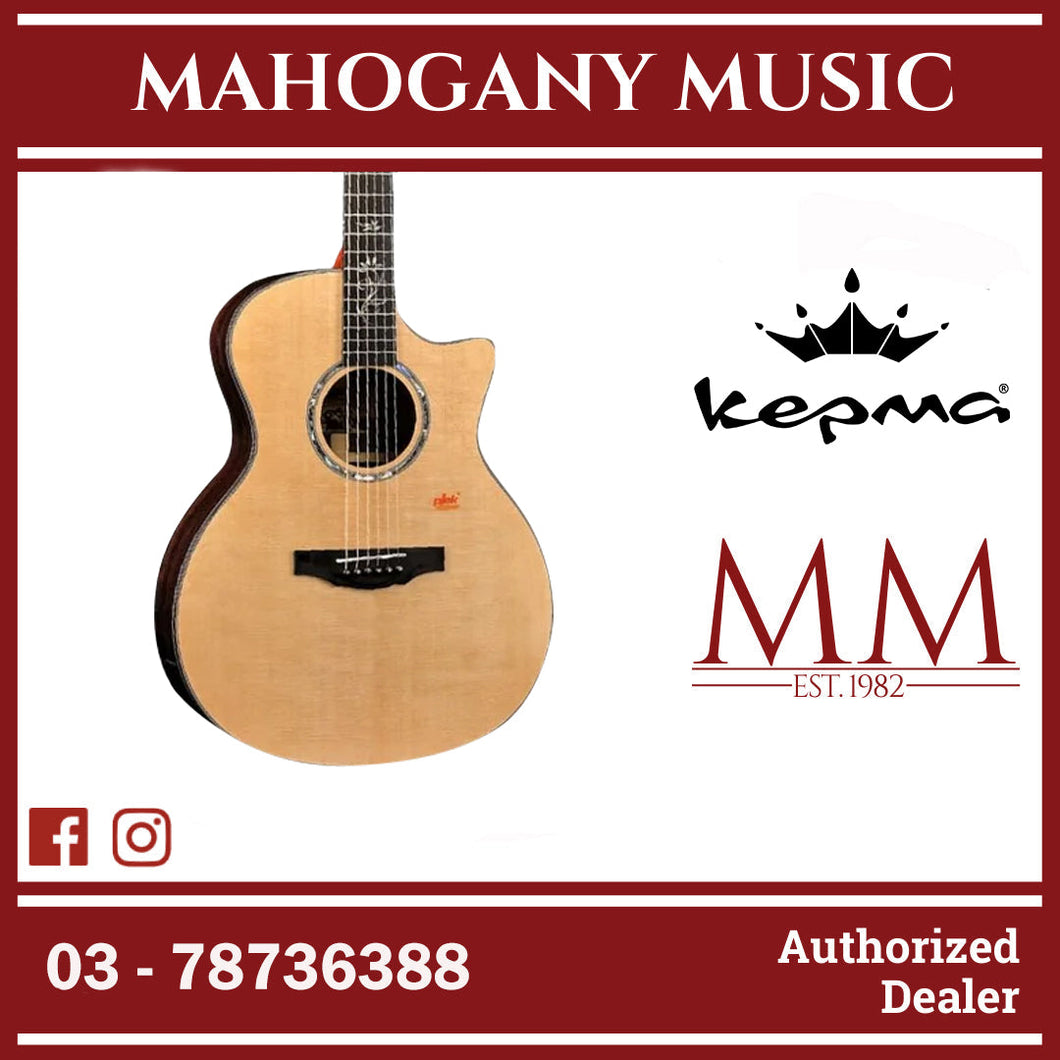Kepma Elite B1-GA Series Solid Sitka Spruce Top, Side & Back Solid East Indian Rosewood Grand Auditorium Acoustic Guitar