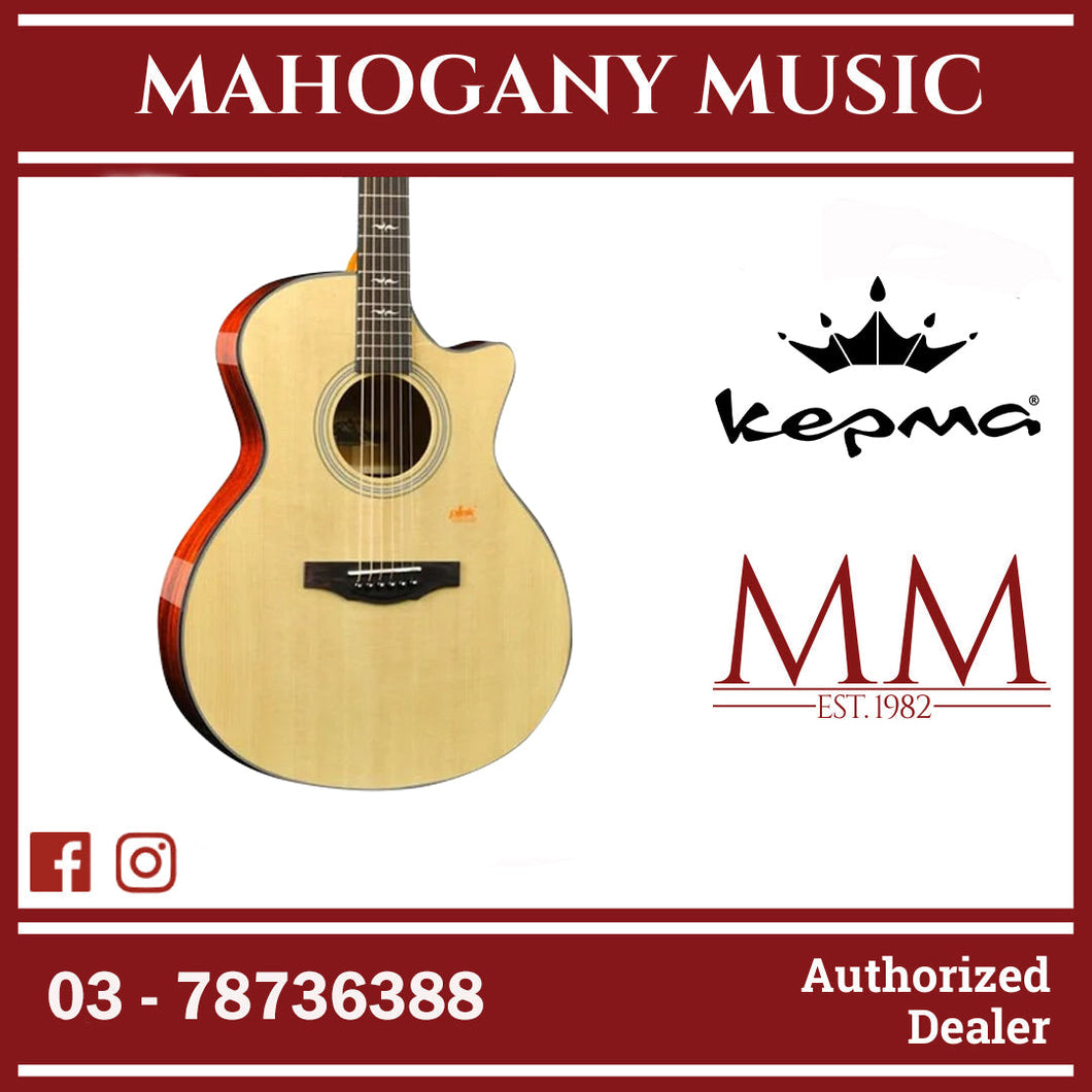 Kepma F1 Solid Sitka Spruce Top Grand Auditorium Acoustic Guitar - Natural ( F1GA / F1-GA)