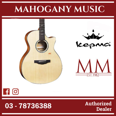 Kepma F2 Solid Sitka Spruce Top Grand Auditorium Acoustic Guitar, S1 Pro Resonance Pickup with Effect ( F2Se-GA / F2SE )