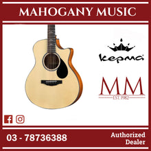 Kepma FC Mini SM Elite Series 36 inch  Solid Top Travel Acoustic Guitar - Natural ( FC-MINI-NAT )