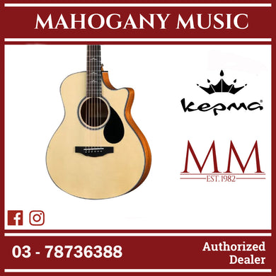 Kepma FC Mini SM Elite Series 36 inch  Solid Top Travel Acoustic Guitar - Natural ( FC-MINI-NAT )