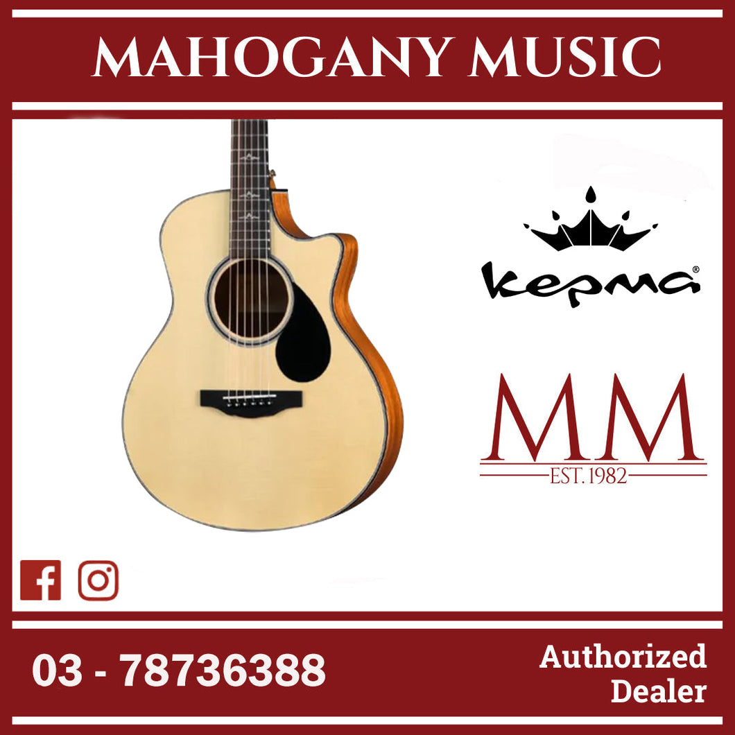 Kepma FC Mini SM Elite Series 36 inch  Solid Top Travel Acoustic Guitar - Natural ( FC-MINI-NAT )
