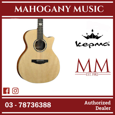 Kepma G1K Series Solid Sitka Spruce Top, Side & Back Koa Wood Grand Auditorium Acoustic Guitar w Case ( G1K-GA / G1KGA )
