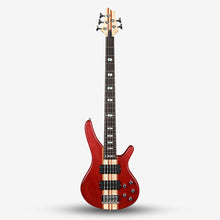 SQOE LT5BS Active 5 String Bass Guitar - LT5BS-BK LT5BS-N LT5BS-RD Red