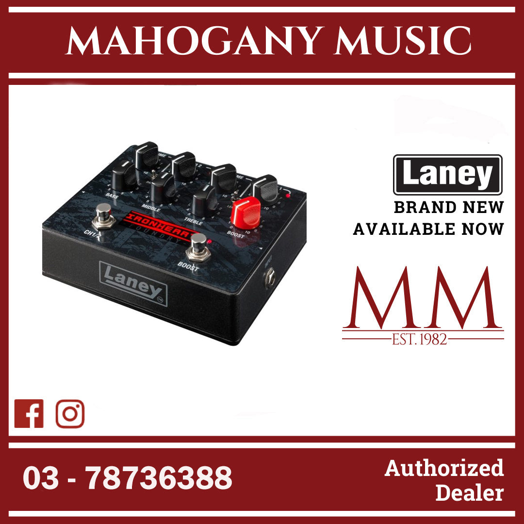 laney loud pedal Laney IRF-LOUDPEDAL Ironheart Foundry Series Loud Pedal – Mahogany Music