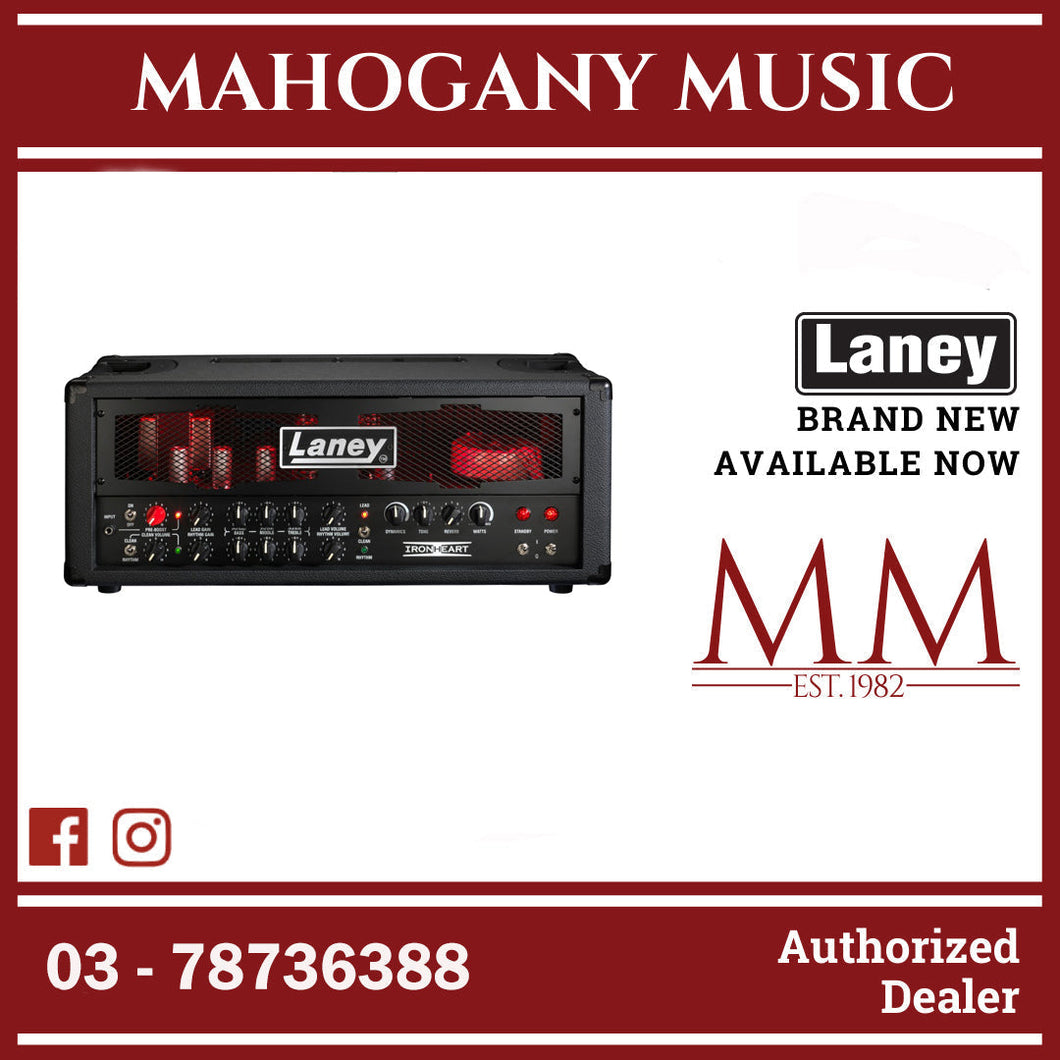 Laney BCC-IRT60H Black Country Customs IronHeart Series 60-watt All Tube Guitar Amplifier Head