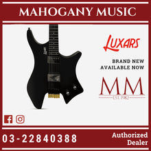 Luxars Headless S-G62-BK Black Electric Guitar