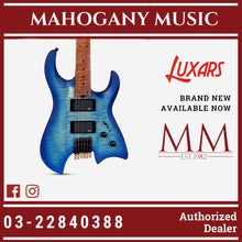 Luxars Headless S-G63-SBL Satin Blue Electric Guitar