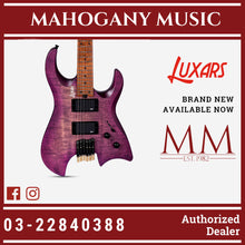 Luxars Headless S-G63-VTS Violet Electric Guitar