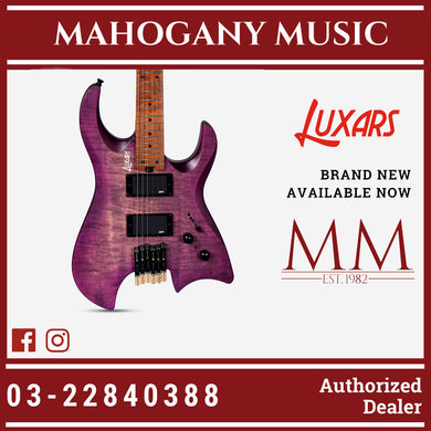 Luxars Headless S-G63-VTS Violet Electric Guitar