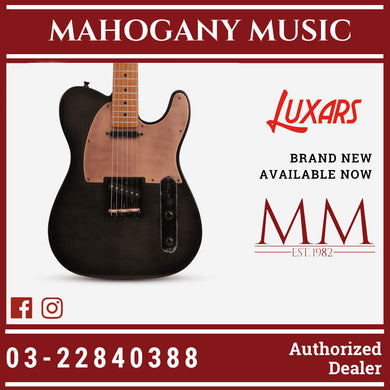 Luxars S-G27 TBK Telecaster Flame Maple Black Electric Guitar