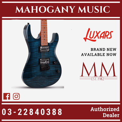 Luxars S-G37 TBL Trans Blue Electric Guitar