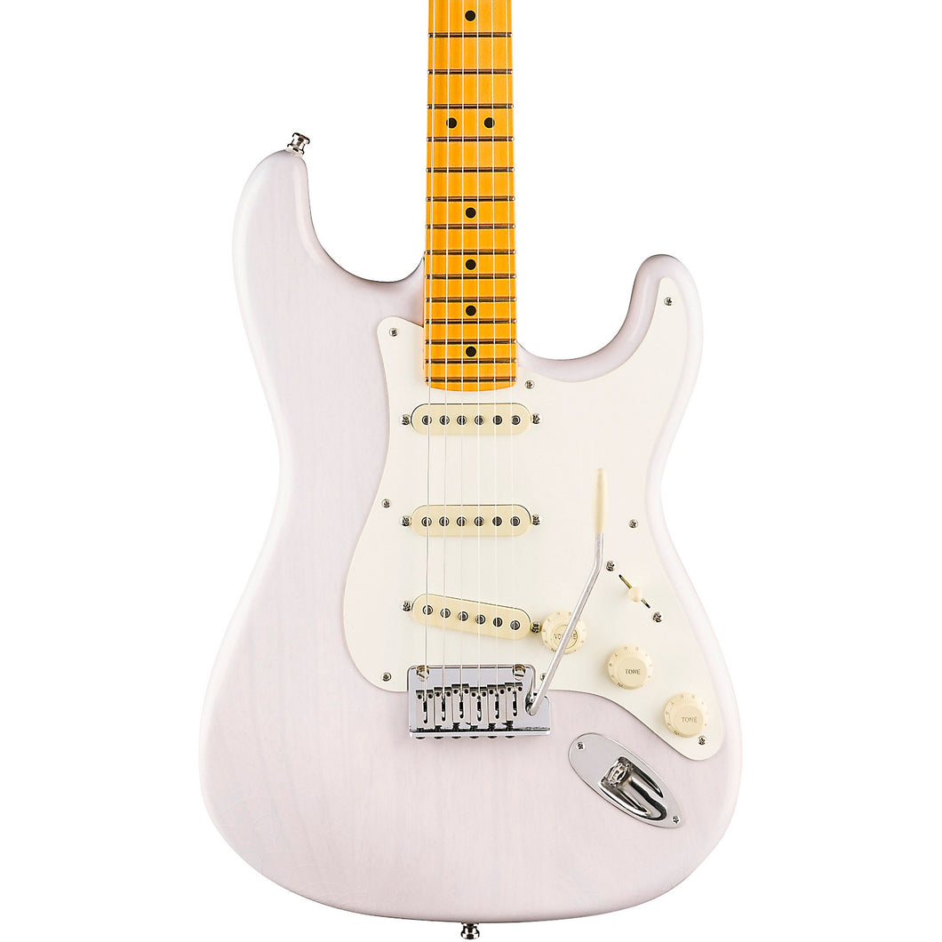 [PREORDER] Fender American Ultra Luxe Vintage 50s Stratocaster Electric Guitar, Maple FB, White Blonde
