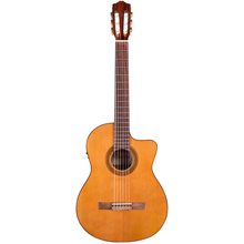 Cordoba C5-CE Cedar - Solid Canadian Cedar Top, Mahogany Back & Sides with Pickup (C5CE), Mid Range Electric-Classical Guitar